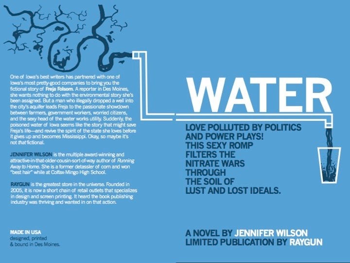 Jennifer Wilson's novel, Water, was released last month. It takes a titillating approach to the issue of water safety.