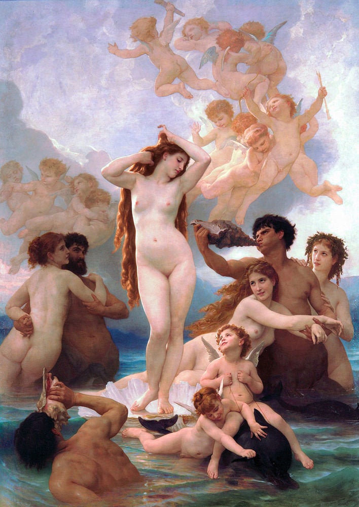 William-Adolphe Bouguereau, "The Birth of Venus," 1879