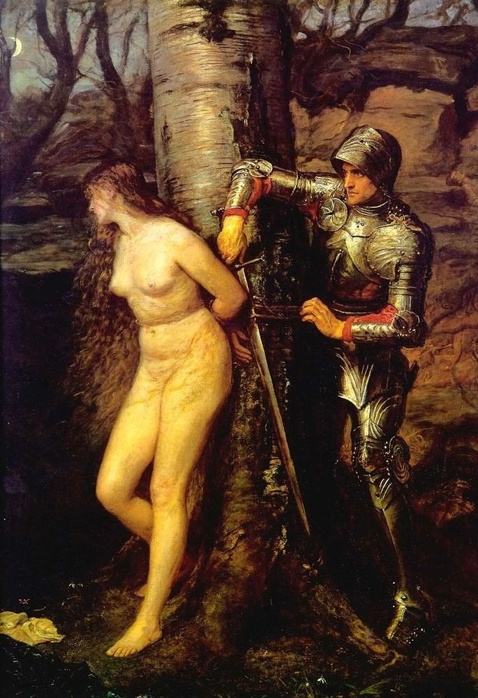 John Everett Millais, "The Knight Errant," 1870