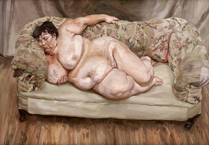 Lucian Freud, "Benefits Supervisor Sleeping," 1995