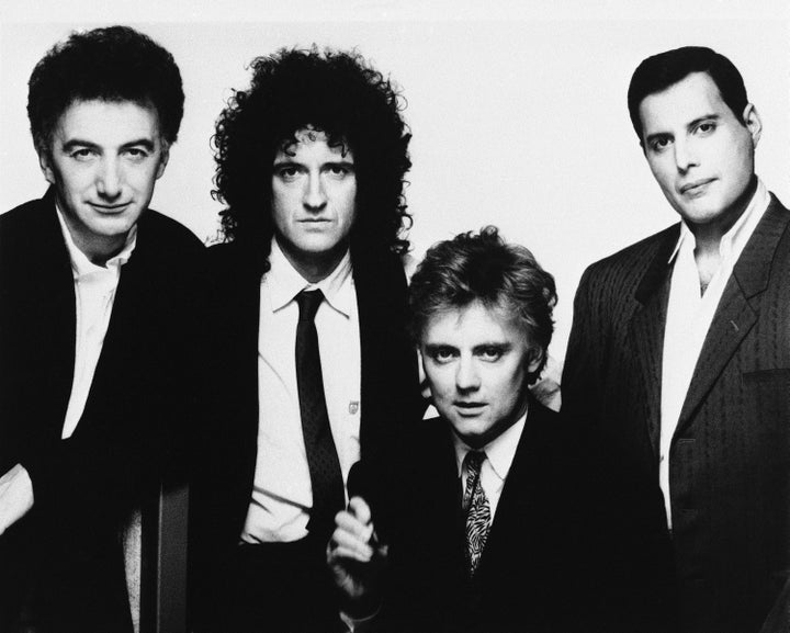 <strong>Queen: John Deacon, Brian May, Roger Taylor and Freddie Mercury</strong>