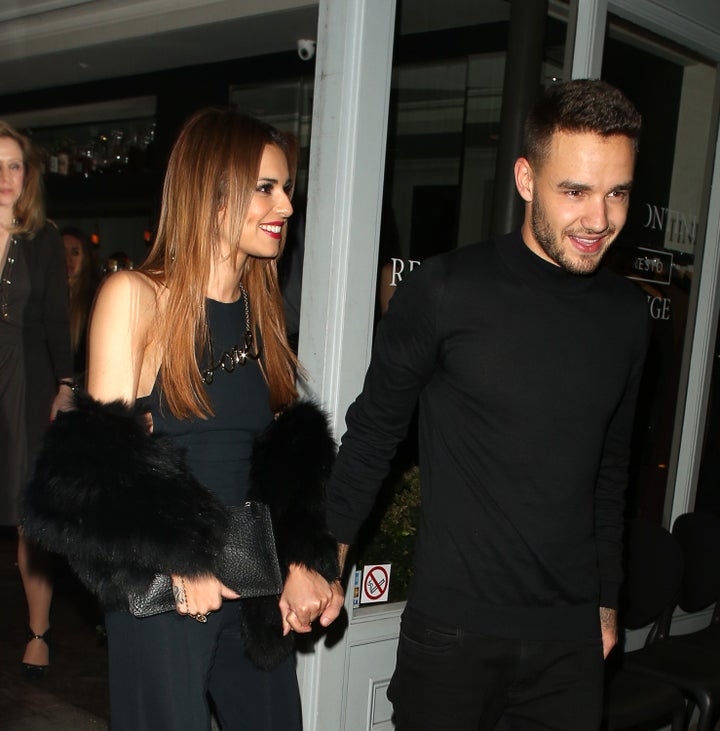 The look of love? Cheryl Fernandez-Versini and Liam Payne leave Salmontini restaurant in London