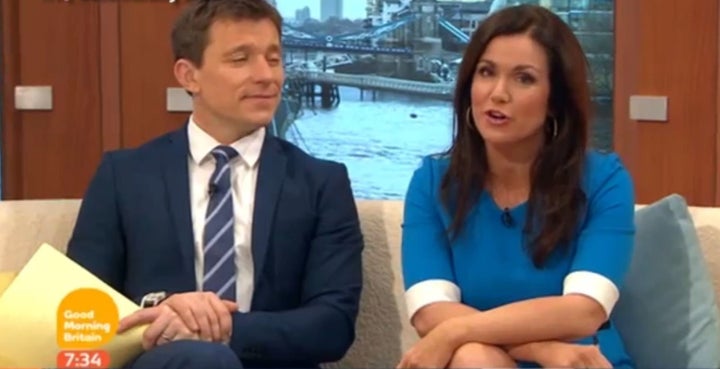 Susanna Reid fluffed her lines on Thursday's 'Good Morning Britain'