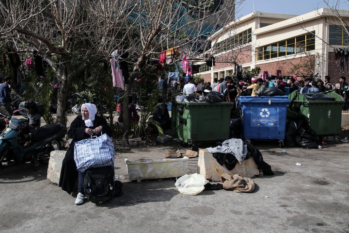 Only two people are available to clean the four waiting areas, which accommodate hundreds of people. There aren't enough chemical toilets to serve everyone.