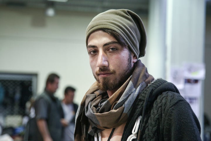 Mohammed Ali, from Syria, has been waiting with his family for five days to go to Idomeni at the Greece-Macedonia border. He