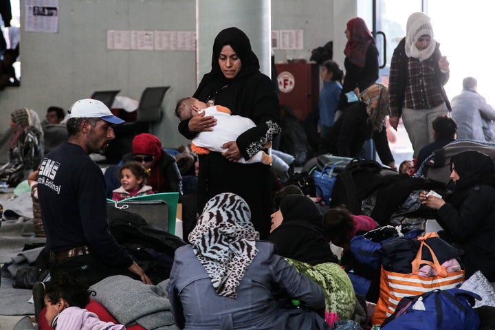 The port of Piraeus has become one of the country's largest makeshift shelters for migrants and refugees.