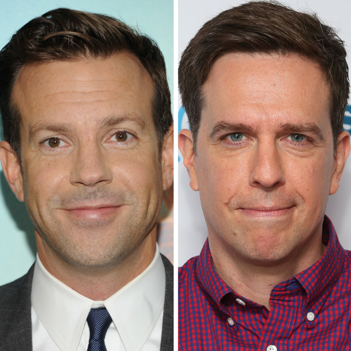Note: not the same person. (L) Jason Sudeikis (R) Ed Helms