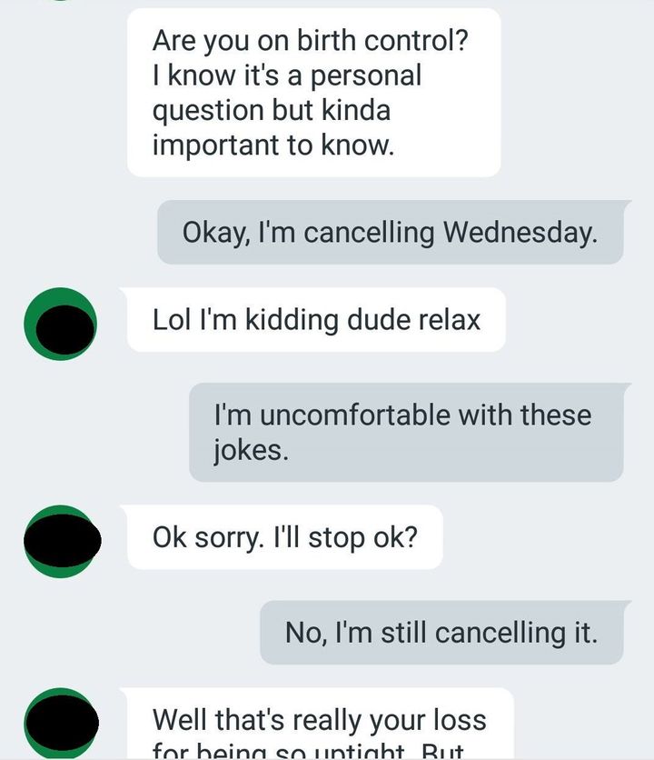 Dudes Texts Are Exactly What Not To Do When A Woman Cancels A Date 