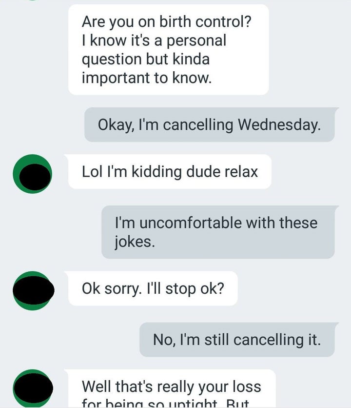 Dudes Texts Are Exactly What Not To Do When A Woman Cancels A Date Huffpost 9071