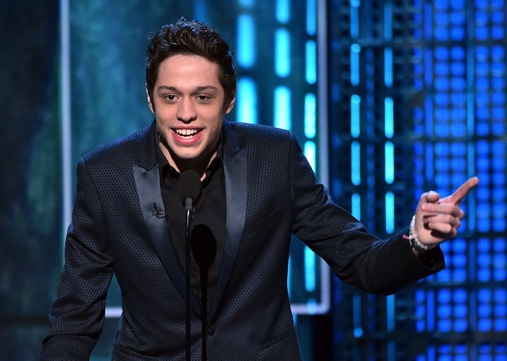 Comedian Pete Davidson speaks onstage at The Comedy Central Roast of Justin Bieber at Sony Pictures Studios on March 14, 2015 in Los Angeles, California. 