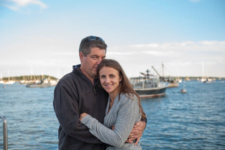 Laura Young and her fiancé and business partner Mark.