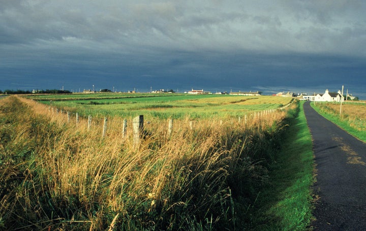 The rural Perthshire, Scotland, countryside near the area where John Macdonald snapped a photo of a UFO.