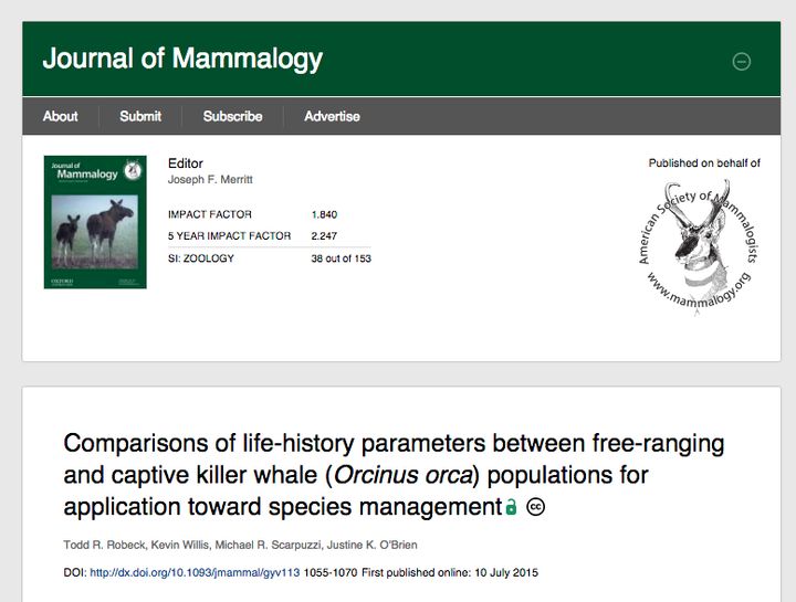The study was published in the Journal of Mammalogy.