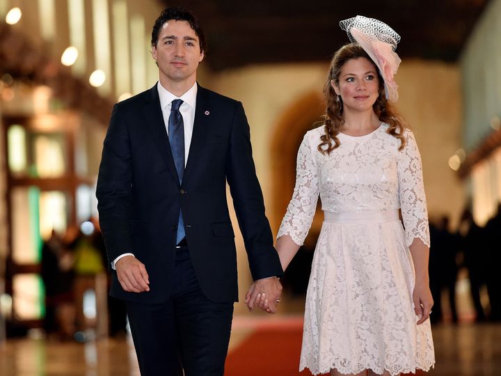 Canadian Prime Minister Justin Trudeau and his wife Sophie