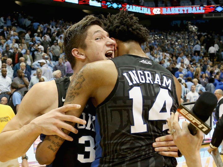 Grayson Allen and Brandon Ingram form a devastating one-two scoring punch for Duke.