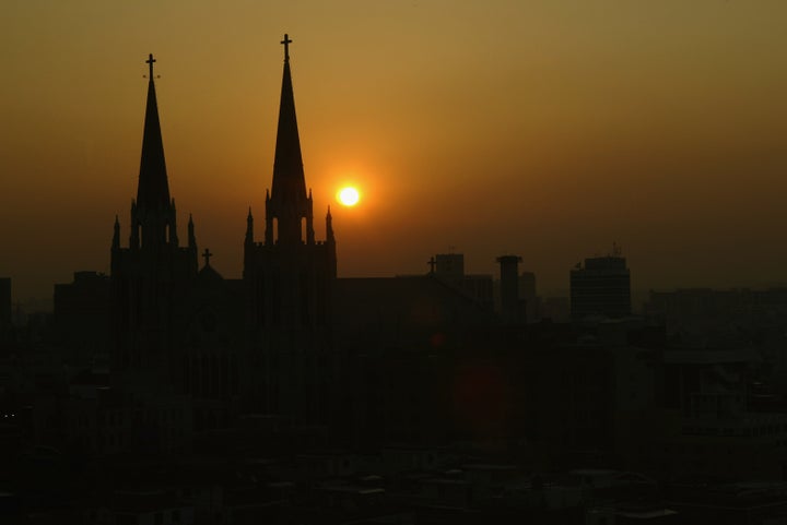 Sunrise in Seoul, South Korea.