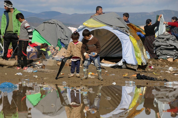 Idomeni camp pictured on Friday. Patrick Kingsley, the first-ever migration correspondent for The Guardian, said the dea