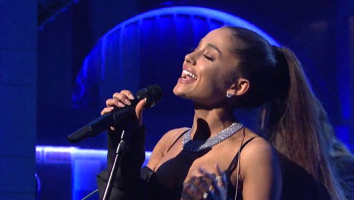 Ariana Grande performs "Dangerous Woman" on "Saturday Night Live," March 12, 2016.
