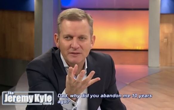 Jeremy Kyle was unapologetically dismissive of Fergus, saying to the camera, "Not one word of sorry"