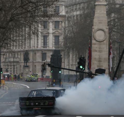 'Top Gear' were filming yesterday in Whitehall