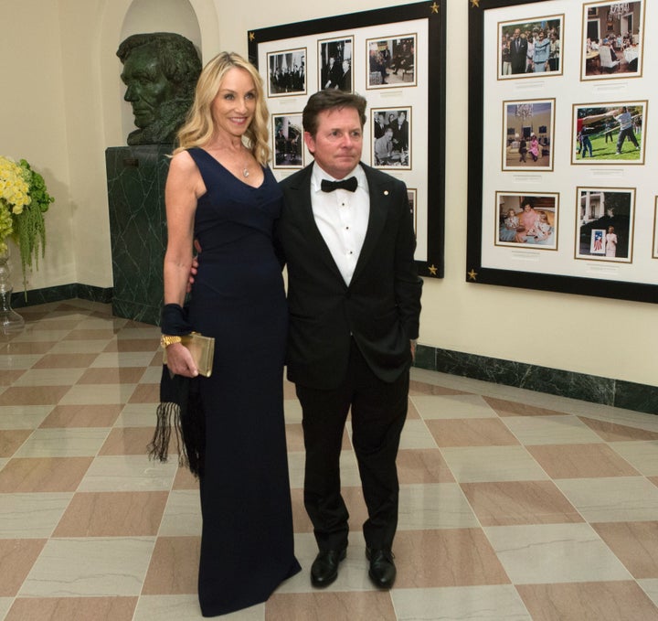 Actor Michael J. Fox and Tracy Pollan.