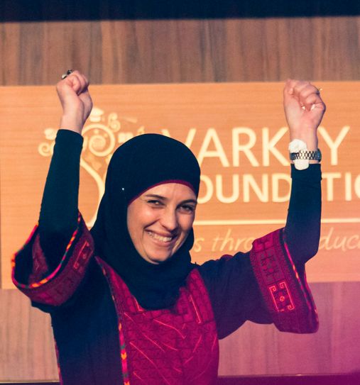 Hanan Al Hroub is this year's winner of the Varkey Foundation's Global Teacher Prize.