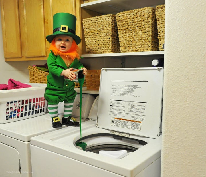 This little leprechaun has some mischievous plans this St. Patrick's Day.