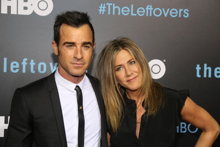 Jennifer Aniston with husband Justin Theroux