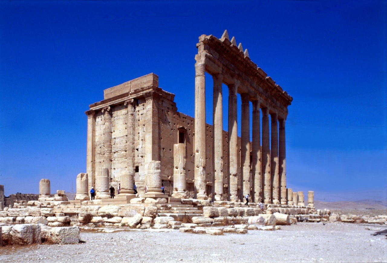 The Temple of Bel, or Baal, is thought to have been the centre of religious worship in Palmyra when it was founded in 32 AD 