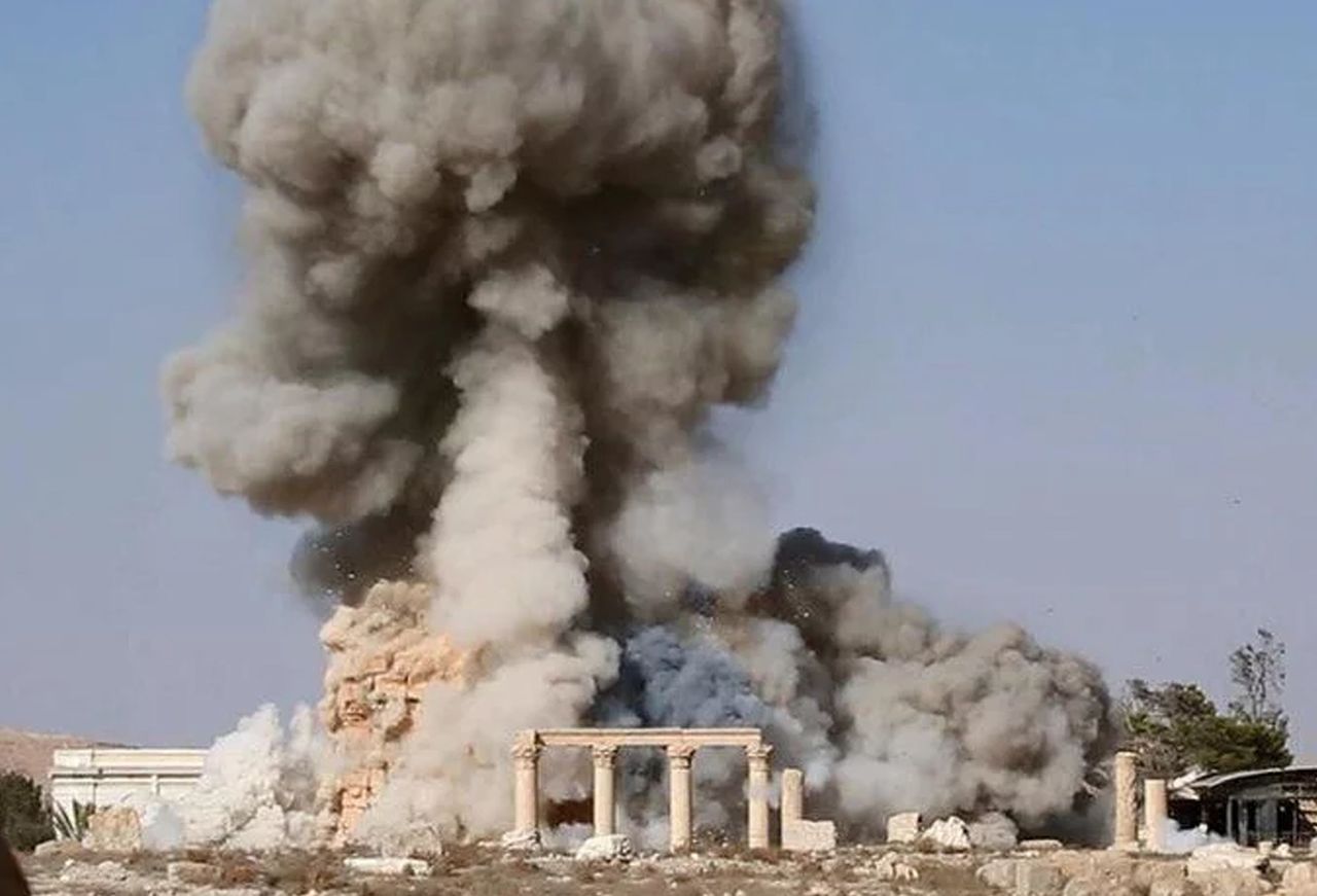 <strong>The Temple of Bel or Baal was destroyed by Islamic State soon after they occupied Palmyra last year</strong>