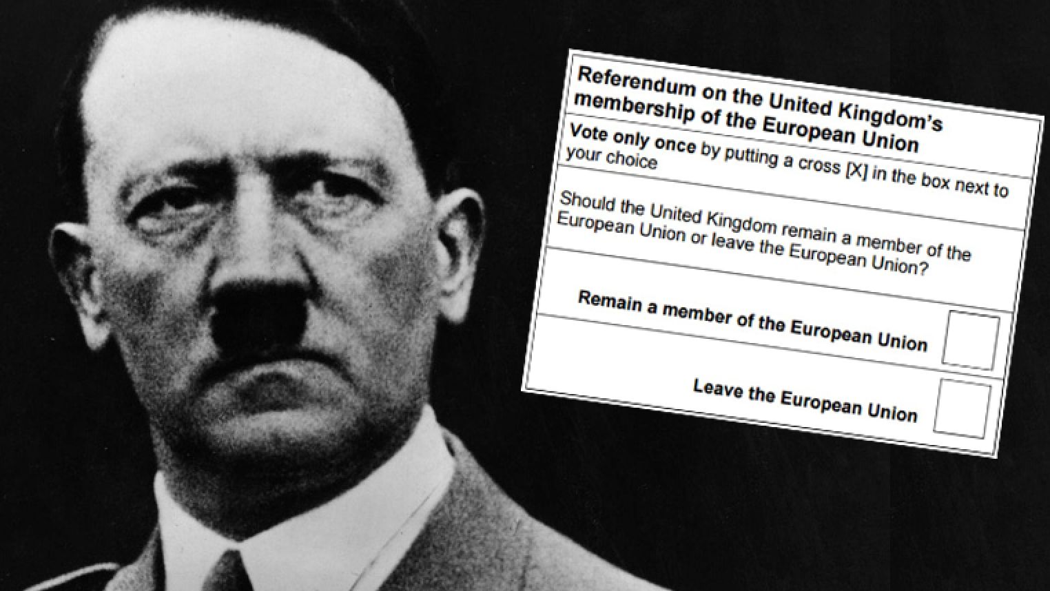 EU Referendum Question 'Like Hitler Election Ballot' Says European ...