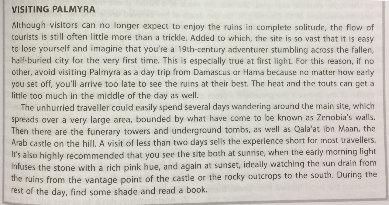 <strong>"The unhurried traveller could easily spend several days wandering around the main site..."</strong>