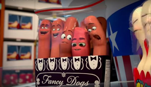 Seth Rogen stars as a hot dog named Frank. 
