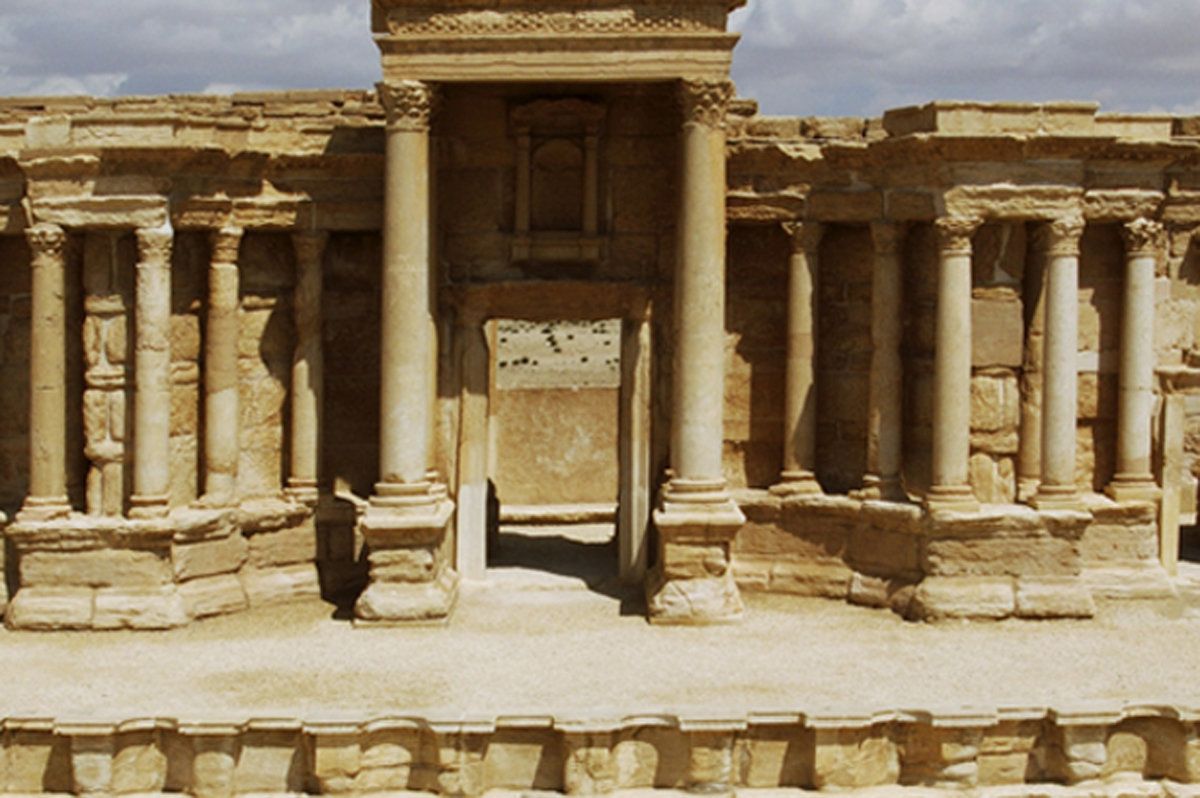 Palmyra's theatre before the city was captured by Islamic State