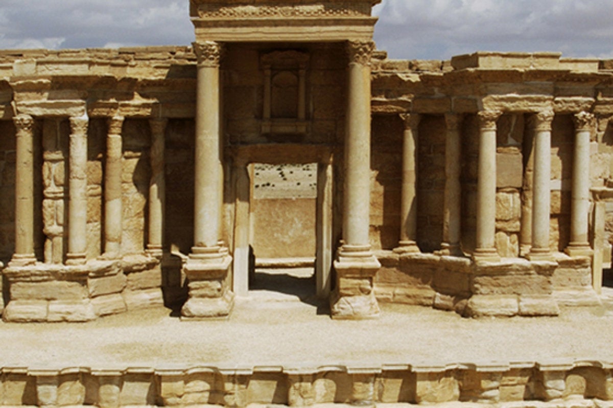 Palmyra's theatre before the city was captured by Islamic State