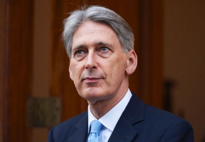 British Foreign Secretary Philip Hammond is pictured outside Carlton Gardens in central London on February 5, 2016