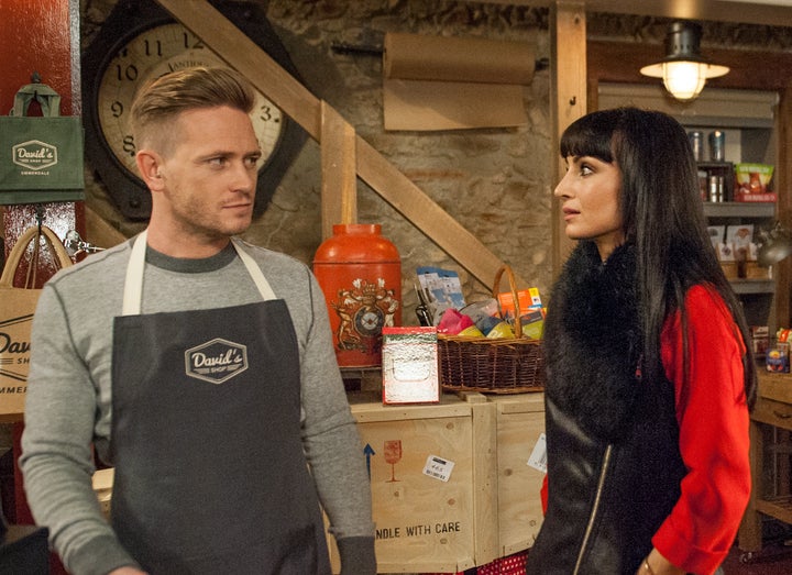 <strong>Leyla is stunned when David reveals that it could be cancer </strong>