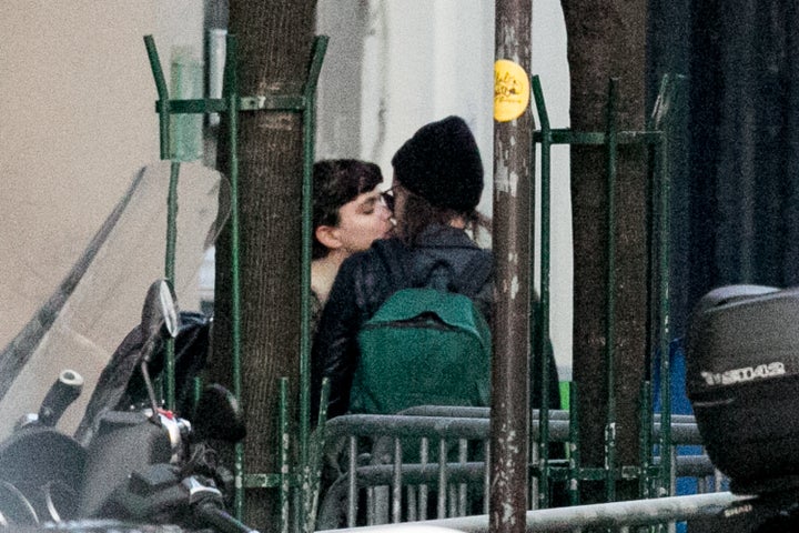 Actress Kristen Stewart and Stephanie Sokolinski a.k.a. SoKo are seen strolling on March 15, 2016 in Paris, France.