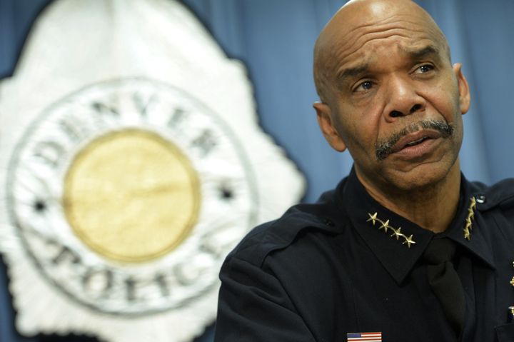 Denver police chief Robert White talks at a press conference in this 2014 file photo. (Photo By Craig F. Walker / The Denver Post)