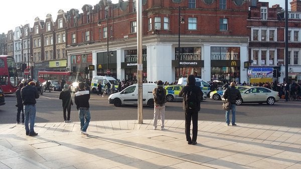 <strong>The scene earlier</strong>