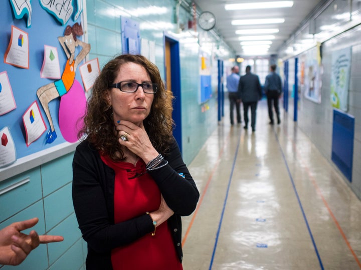 Eva Moskowitz of Success Academy Charter Schools at a Harlem location.