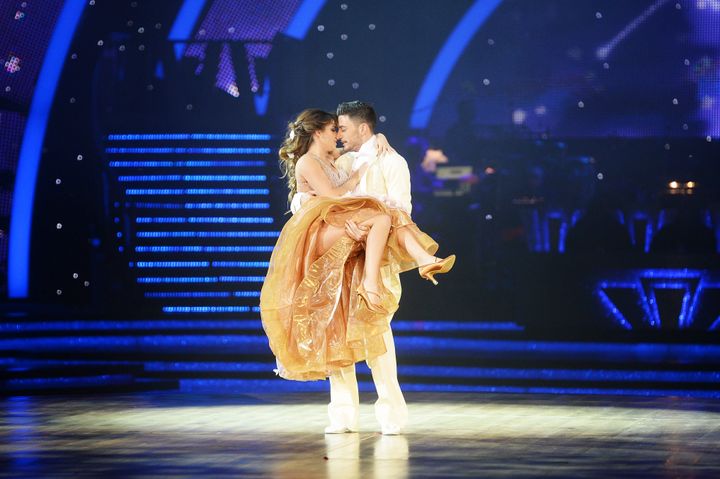<strong>Giovanni and Georgia rehearsing for the 'Strictly' live tour</strong>