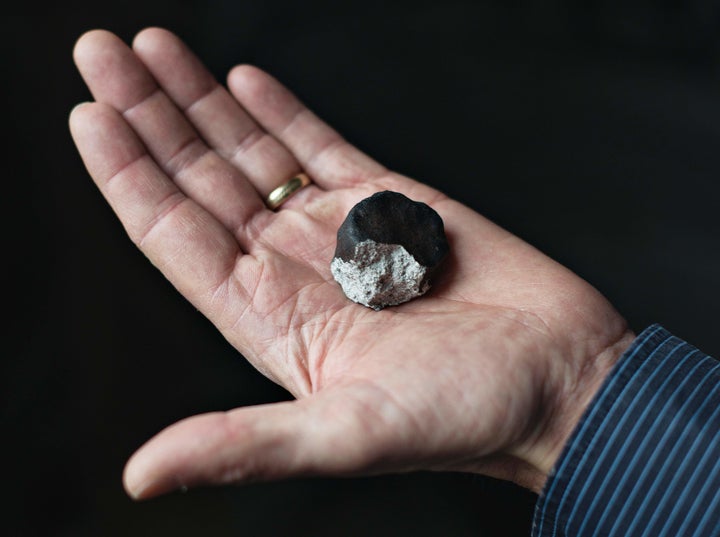 This is a fragment of Meteorite that on February 6 flew over Denmark.