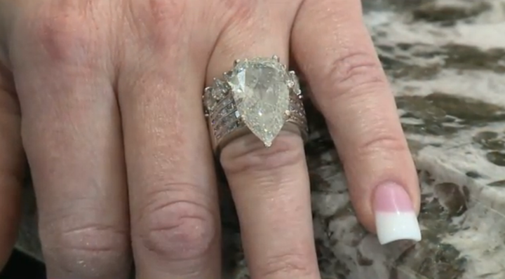 Carla's 12.5 carat ring.