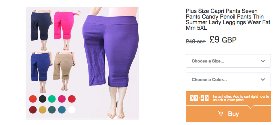 Wish Have Advertised Plus Size Shorts In The Worst Possible Way