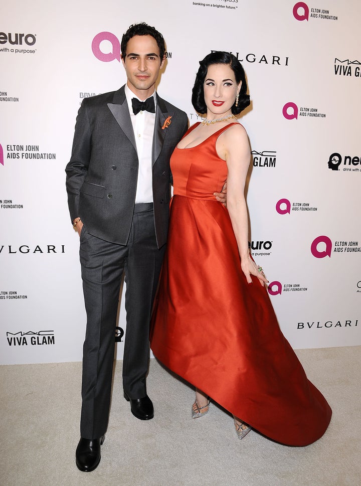 Zac Posen and Dita Von Teese