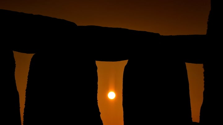 A number of people celebrate the Spring equinox at Stonehenge