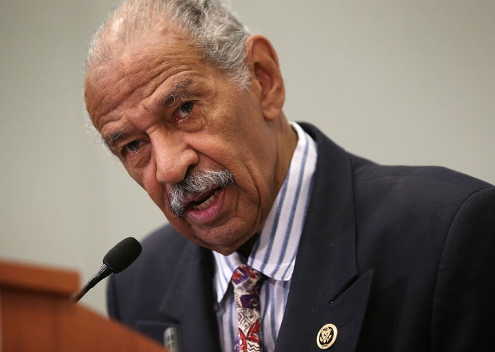 Rep. John Conyers (D-Mich.) speaks at a session. The veteran lawmaker said all those responsible for the water crisis, including Michigan Gov. Rick Snyder, should be tried and arrested.