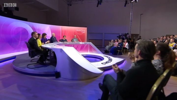 BBC Question Time broadcast from Chelmsford, Essex