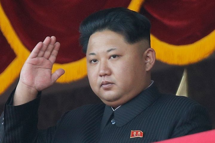North Korean leader Kim Jong Un gestures as he watches a military parade in Pyongyang, North Korea. North Korea said on Wednesday, Jan. 6, 2016